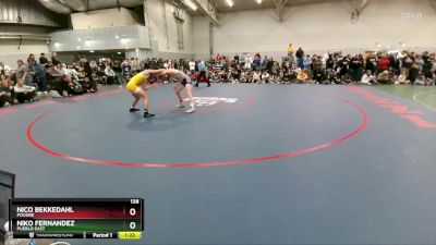 138 lbs Quarterfinal - Nico Bekkedahl, Poudre vs Niko Fernandez, Pueblo East