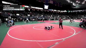 95 lbs Champ. Round 2 - Tiler Browning, CNY2 vs Jak Keck, SCRA