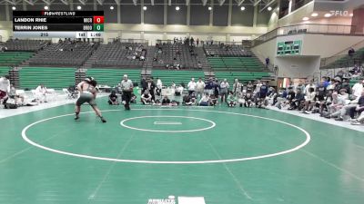 215 lbs 4th Wrestleback (16 Team) - Landon Rhie, Mill Creek vs Terrin Jones, Brookwood