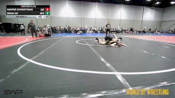 110 lbs Rr Rnd 2 - Harper Schwettman, Jokers 12U vs Brian An, Untouchables 12u PURPLE