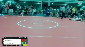 72 lbs Semis (4 Team) - Max Bartlebaugh, Dueling Bandits vs Griffin Smith, TNWC