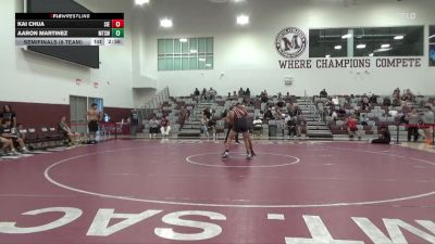 197 lbs Semifinals (8 Team) - Kai Chua, Sierra College (White) vs Aaron Martinez, Mt. SAC (White)