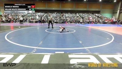 37 lbs Consi Of 4 - Jesselle Medina, Red Star Wrestling Academy vs Willaim Wolfe Ferguson, Red Wave Wrestling