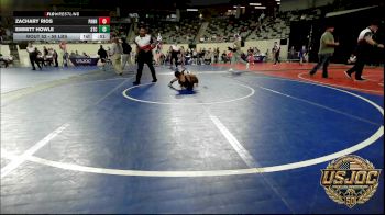 58 lbs Consi Of 16 #2 - Zachary Rios, Panhandle RTC vs Emmitt Howle, Shawnee Takedown Club