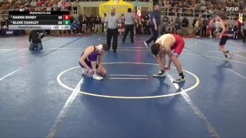 128 lbs Quarterfinal - Raiden Boney, OhioG2 vs Blake Coakley, Logan High School