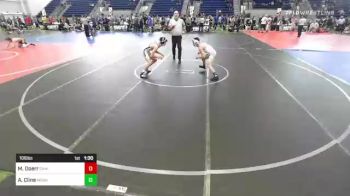 106 lbs Quarterfinal - Mikey Doerr, Chain Gang vs Abram Cline, Monkey Crew WC