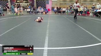 52 lbs Semifinal - Greyson Elliott, SDWA vs Caden Reed, Morris Fitness