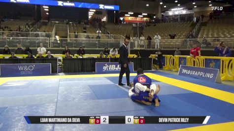 Devin Patrick Riley vs Luan Martiniano Da Silva 2025 Pan Jiu Jitsu IBJJF Championship