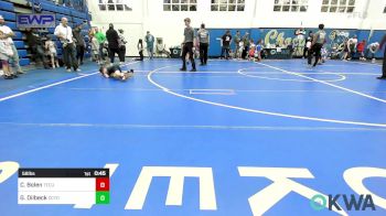 58 lbs Consi Of 8 #2 - Cayson Bolen, Tecumseh Youth Wrestling vs George Dilbeck, CCYO