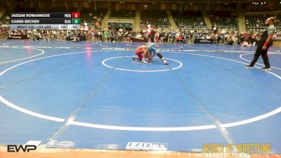 101 lbs Consi Of 8 #2 - Jaegar Romannose, Prodigy Elite Wrestling vs Casen Becker, Black Fox Academy