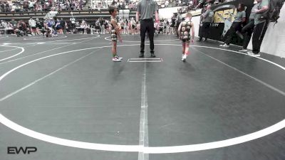 55 lbs Rr Rnd 5 - Luxton Sullivan, Cowboy Wrestling Club vs Keon Nicholson, Del City Little League Wrestling