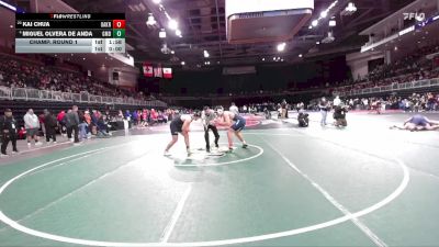 215 lbs Champ. Round 1 - Kai Chua, Oak Ridge vs Miguel Olvera De Anda, Grace M Davis