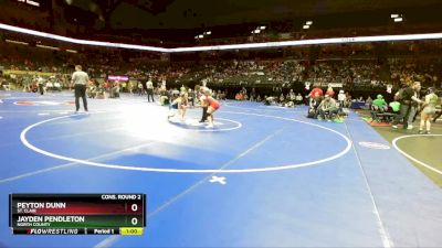 135 Class 1 lbs Cons. Round 2 - Jayden Pendleton, North County vs Peyton Dunn, St. Clair