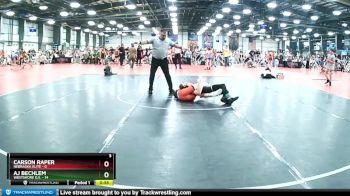 84 lbs Rd# 10- 4:00pm Saturday Final Pool - AJ Bechlem, Westshore D.S. vs Carson Raper, Nebraska Elite