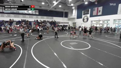 110 lbs Cons. Semi - Abijah Breceda, Eastvale Elite vs Abiyah Ansari, Chaparral High School Wrestlin