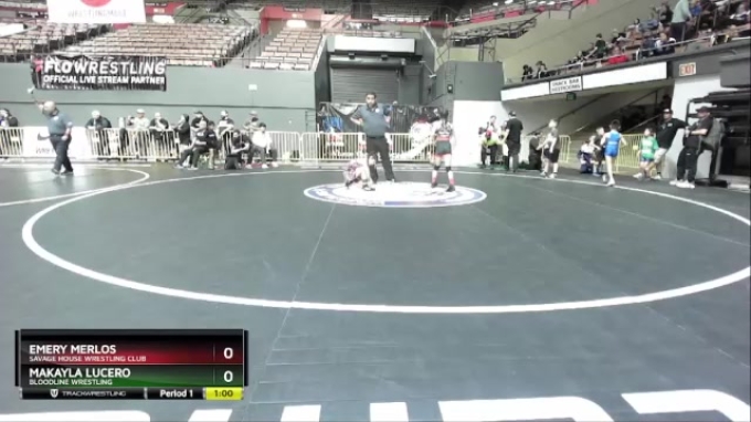 80 lbs Semifinal - Makayla Lucero, Bloodline Wrestling vs Emery Merlos ...