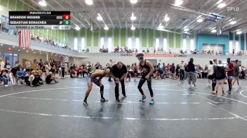 144 lbs Round 2 (4 Team) - Brandon Higgins, The Outsiders vs Sebastian Bonachea, Applied Pressure