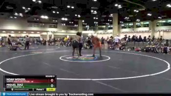 195 lbs Round 9 (10 Team) - Miguel DIaz, South Johnston vs Noah Wenzel, Dakota Wrestling Nation