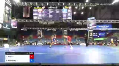 170 lbs Semifinal - Joshua Barr, Michigan vs Noah Mulvaney, Wisconsin