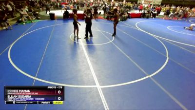 175 lbs Cons. Round 5 - Prince Maman, Ground Creatures Wrestling vs Elijah Sudaria, Community Youth Center - Concord Campus Wrestling