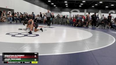 100 lbs Round 4 (6 Team) - Asher Procunier, Olympia vs Sebastian Gutierrez, DC Wrestling Academy