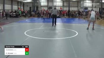 132 lbs Quarterfinal - Dresden Grimm, Auburn vs Kole Brower, Young Guns