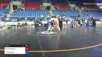 145 lbs Consi Of 16 #2 - Duncan Christensen, Virginia vs Trae Frederick, Oregon