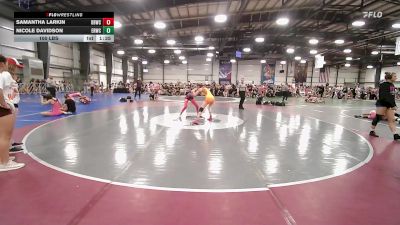 100 lbs Rr Rnd 3 - Samantha Larkin, OBWC Scarlet vs Nicole Davidson, East Rowan Wrestling Club