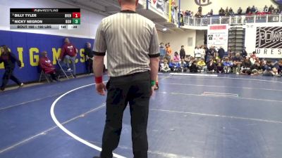 160 lbs 5th Place - Billy Tyler, Brentsville-VA vs Nicky Negron, Bishop McDevitt