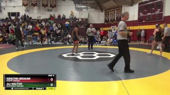 105 lbs 7th Place Match - Ashlynn Brokaw, Mount Vernon vs Ali Walton, Olentangy Orange