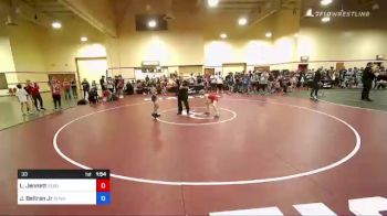 33 lbs Quarterfinal - Liam Jennett, Sebolt Wrestling Academy vs Jarron Beltran Jr, Sunnyside Wrestling Club