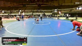 52 lbs Cons. Semi - Carlos Valenzuela, Guerrilla Wrestling (GWA) vs Jacob Quirk, Chesapeake