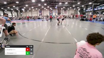 170 lbs Rr Rnd 1 - Jamie Evarts, MetroWest United Red vs Jaden Simpson, Revival Pink