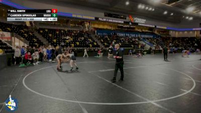 132 lbs Champ. Round 1 - Camden Spiniolas, Woodstock (Marian) vs Will Smith, Linn-Mar