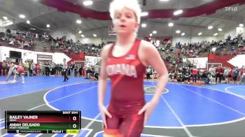 100 lbs Quarterfinal - Bailey Vajner, DBWC vs Aniah Delgado, Perry Meridian