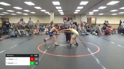 80 lbs Rr Rnd 5 - Lincoln Taylor, Reynolds K-6 Community vs Tristen Smith, Belle Vernon K-6 Community