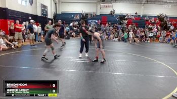 132 lbs Quarterfinal - Bryson Moon, Unattached vs Hunter Baxley, KC Elite Training Center