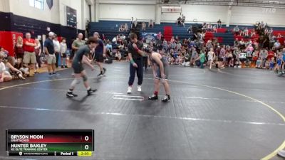 132 lbs Quarterfinal - Bryson Moon, Unattached vs Hunter Baxley, KC Elite Training Center