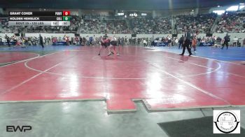 128 lbs Consi Of 32 #2 - Grant Coker, Perry vs Holden Henslick, Collinsville Junior High