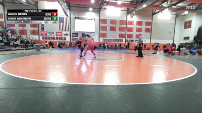 285 lbs Cons. Round 1 - David Weathers, Belleville (West) vs Kavon Newby, Alton (Sr.)