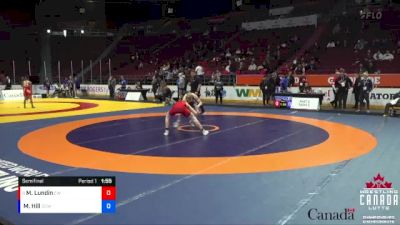 60kg Semifinal - Matthew Lundin, Edmonton WC vs Morgan Hill, Cochrane Cowboys WC