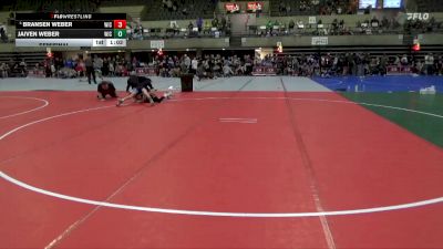 85 lbs Semifinal - Jaiven Weber, Team Nazar vs Bransen Weber, LAW