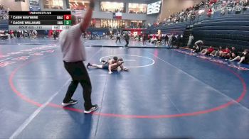 113 lbs Quarterfinal - Cache Williams, Carl Albert vs Cash Waymire, Brentwood Academy