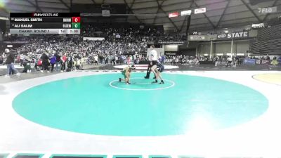 Boys 2A 106 lbs Champ. Round 1 - Ali Salim, Evergreen (Seattle) vs Manuel Smith, Bainbridge