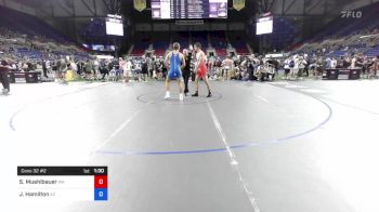 182 lbs Cons 32 #2 - Sawyer Muehlbauer, Washington vs Jaxon Hamilton, Arizona