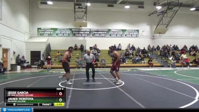 285 lbs Cons. Round 3 - Javier Montoya, Palomar College vs Jesse Garcia, Mt. San Antonio College