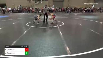 80 lbs Prelims - Kyler Lester, Lions Wrestling Academy vs Jake Zerden, Iron Horse