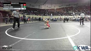 43 lbs 3rd Place - Rhett Pitts, Cowboy Wrestling Club vs Kashton Legg, Keystone Kids Wrestling Club