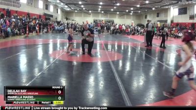 65 lbs Round 3 - Mariella Masso, Summit Wrestling Academy vs Delilah Ray, American Outlaws Wrestling
