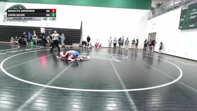 105 lbs Champ. Round 1 - Madalyn Andersen, Elevate Wrestling Academy vs Capri Sayer, 308 Wrestling Academy